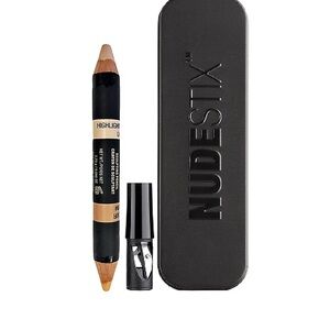 NUDESTIX Dual Highlighter Pencil - Cream and Tan